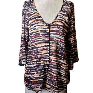 Multicolor Blouse Size Medium